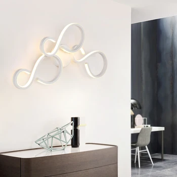 

Creative led Wall Lamp Nordic Living Room Aisle Light Background Wall Light Simple Modern Bedside Lamp Bathroom led Mirror Light
