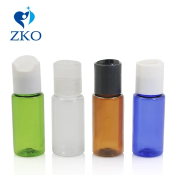 

10pcs 15ml Plastic Disc Cap Bottle Free Shipping Empty Refillable Portable Essential Oil Liquid Container Travel Squeeze Bottles