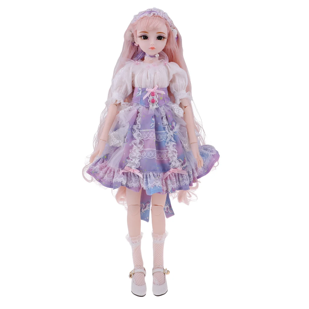 Flexible 26 Joints Big Chest Doll Body Clothes Set for 1/4 BJD OB PB Kurhn DOD Custom Dressing Toy Birthday Gift Trisha
