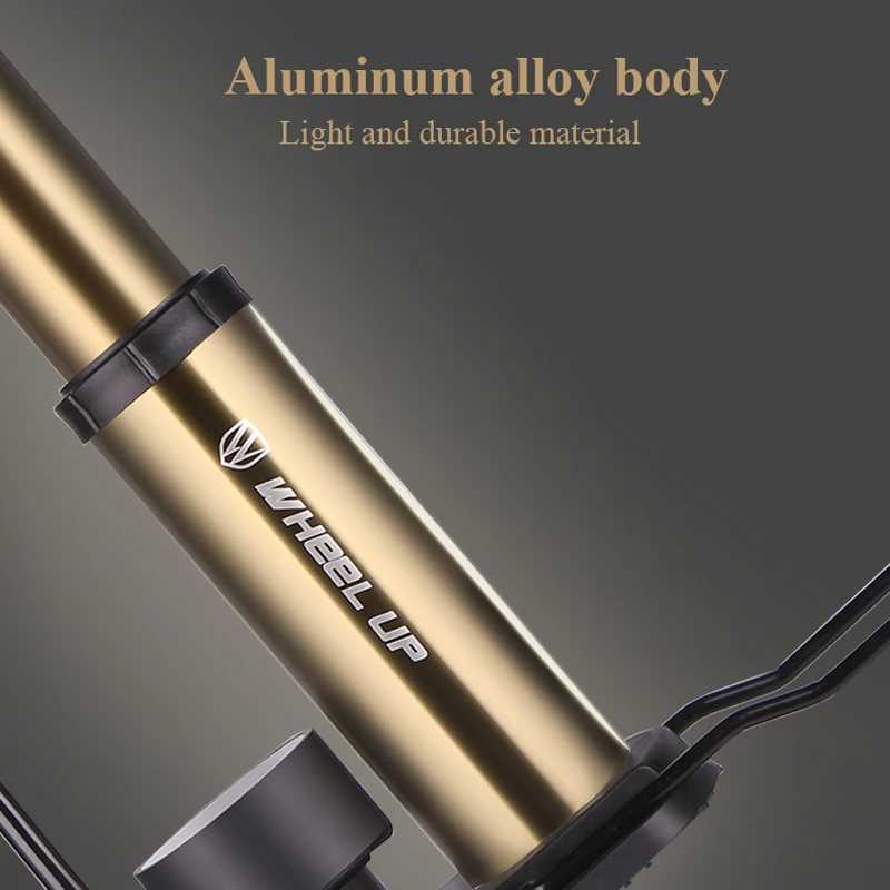 Portable Pump Ultra-light Bike Pump Hose With Pressure Gauge High Pressure Pump