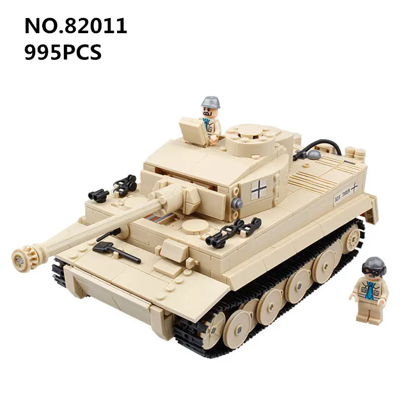 

Century Military Tank Cannon Armor Panzerkampfwagen Tiger Building Blocks Model Set Bricks Educational Toys for Children gift