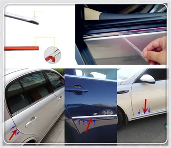 

Car shape chrome decorative bright strip silver multi-function sticker for Volkswagen vw Phaeton 4.2 EOS 3.2 V6