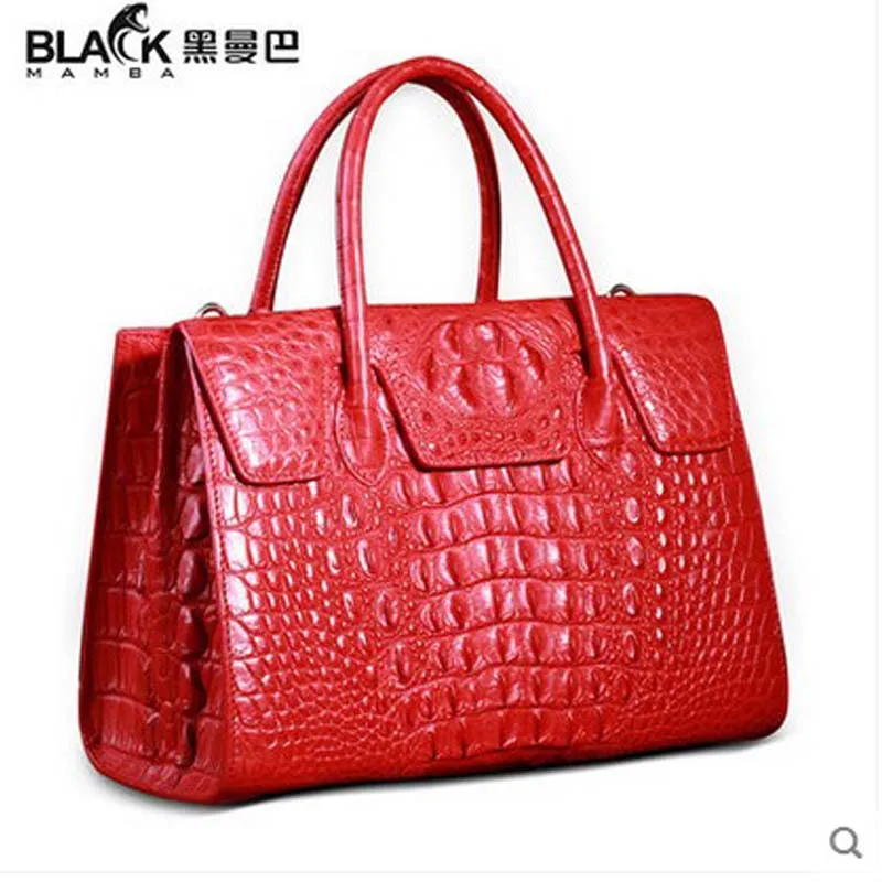 heimanba crocodile women handbags 2017 New handbag crocodile Leather