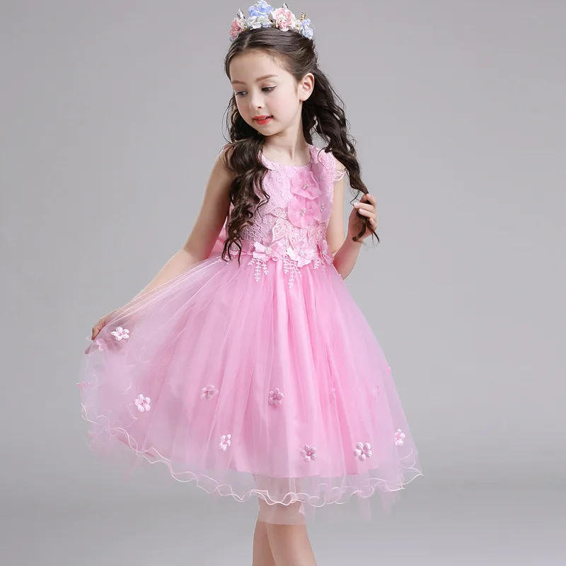 

Flower Girl Ball Gown Princess Dress Children Tutu Dress Costumes for Kids Birthday Wedding Festival Party