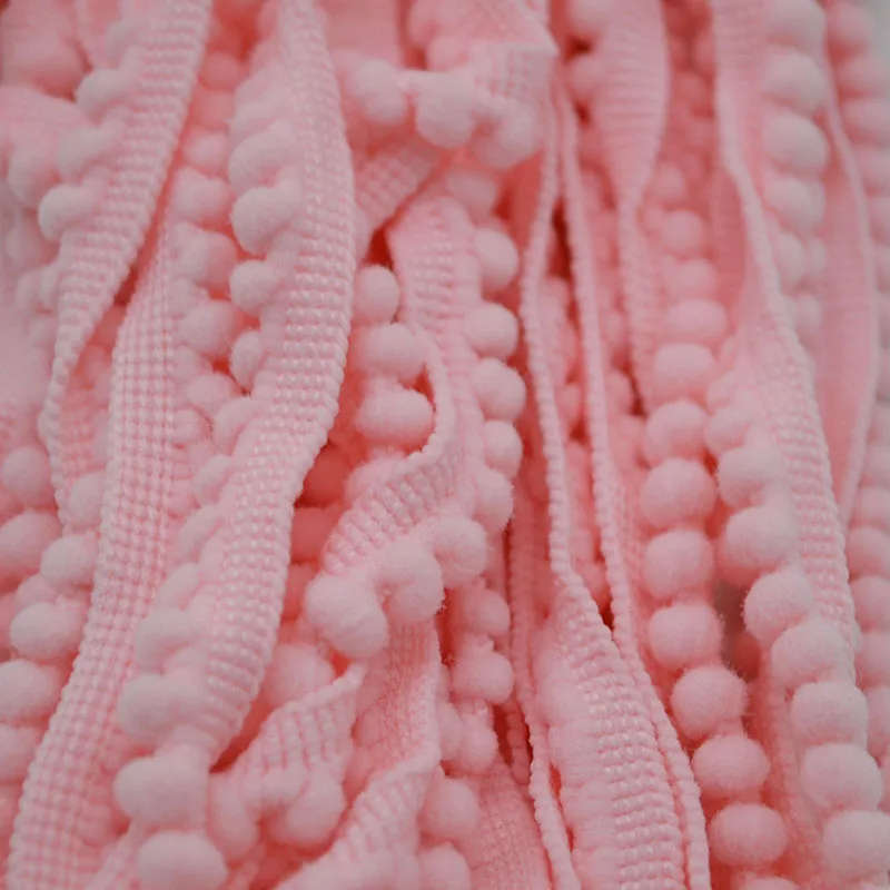 5 Yards Pom Pom Trim Ball 11 mm MINI Pearl Pompom Fringe Ribbon Sewing Lace Kintted Fabric Handmade Craft Accessories