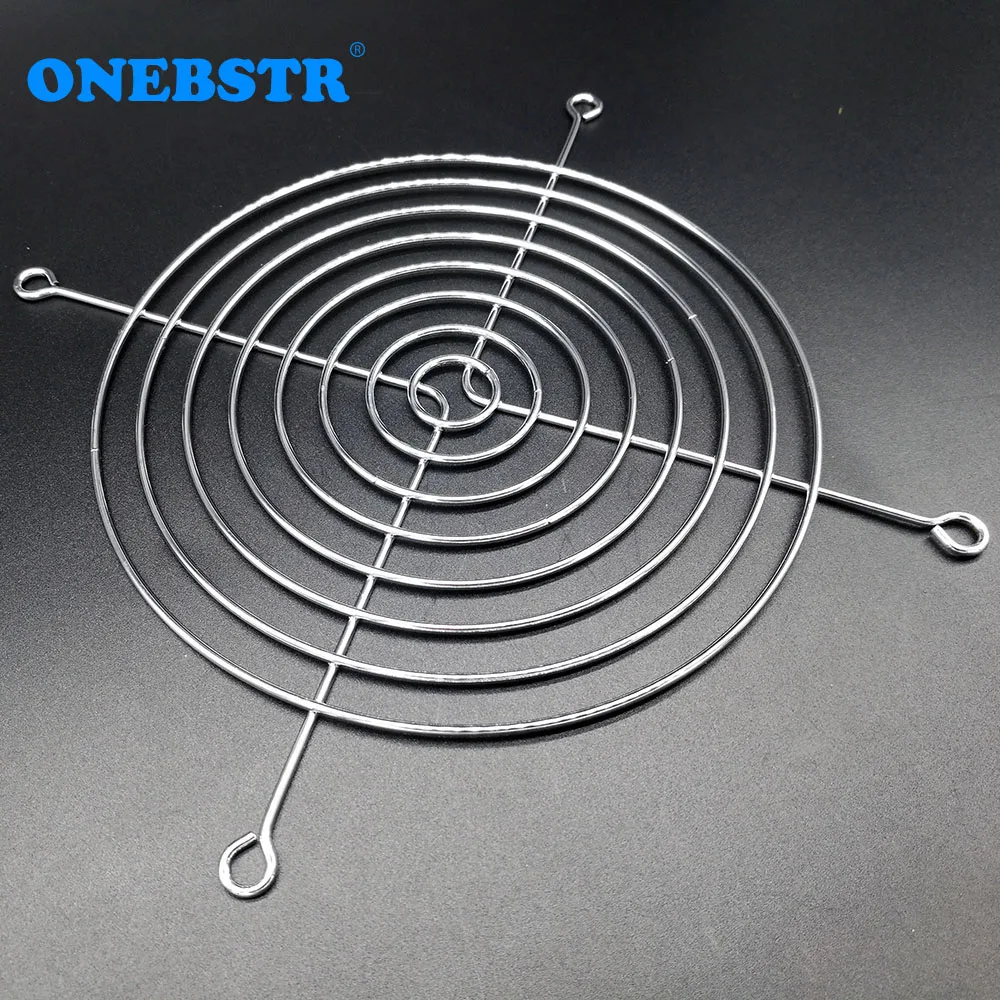 

14cm CPU Cooling Fan Cover Iron Net Flat Finger Guard Motherboard Fan Protection Net 140*140mm Computer Fan for AC/DC 14025