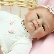 40 см Силиконовая игрушка Reborn Baby Doll Реалистичная 16 вкл. виниловая кукла для новорожденных девочек brinquedos куклы-принцессы игрушки игровой дом игрушка