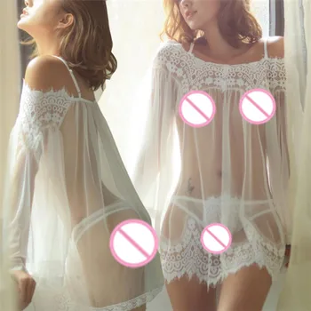 

Women Lingerie Babydoll soft and comfortable Sleepwear Underwear Lace Dress Nightwear +G-string L50/0114