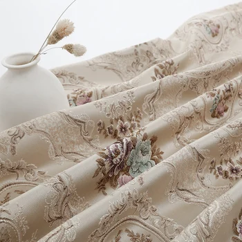 

HLQON Europe Palace Style Jacquard Fabric For DIY Quilting & Sewing Sofa,Cushion Material Pillow Curtain,Table Cloth Cushion