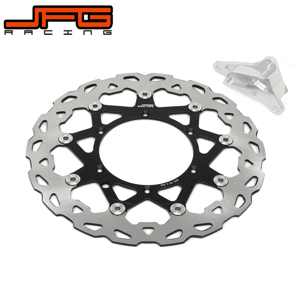 

Motorcycle 320MM Floating Brake Disc + Bracket Fit For HUSQVARNA 4 Pot Caliper HF6 TE TC FE FC ALL MODEL 2014-2015 2014 2015