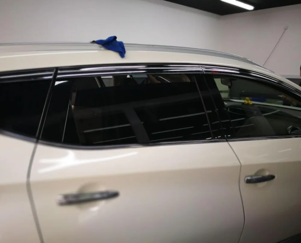 

ABS Chrome plastic Window Visor Vent Shades Sun Rain Guard car accessories for Nissan Murano 2015 2016 2017 2018 car styling