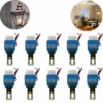 

10 pcs Automatic Auto On Off Photocell street Light Switch Photo Control Photoswitch Sensor Switch DC AC 12V 10A