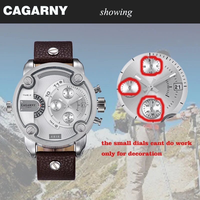 cagarny dz style quartz watch men golden mens watches (88888889)