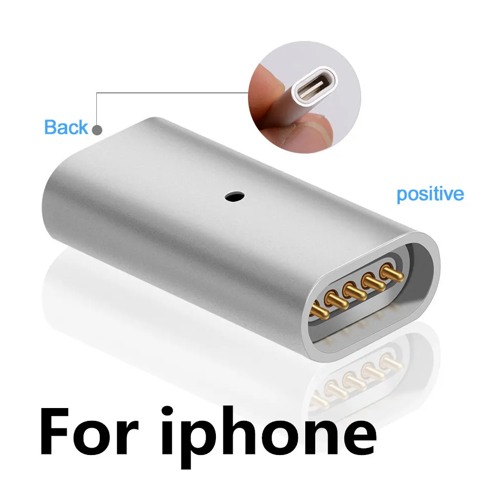 Магнитный разъем адаптера для iphone usb кабель Micro type-c type C адаптер для samsung Xiaomi huawei Зарядка - Цвет: For iphone c0