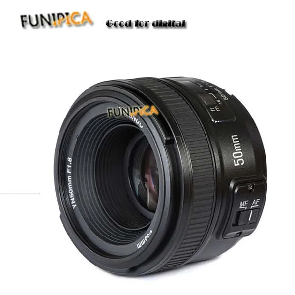

New len for YONGNUO YN50MM F1.8 Large Aperture Auto Focus Lens for Nikon d7100 d3100 d5300 camera Accessories free shipping