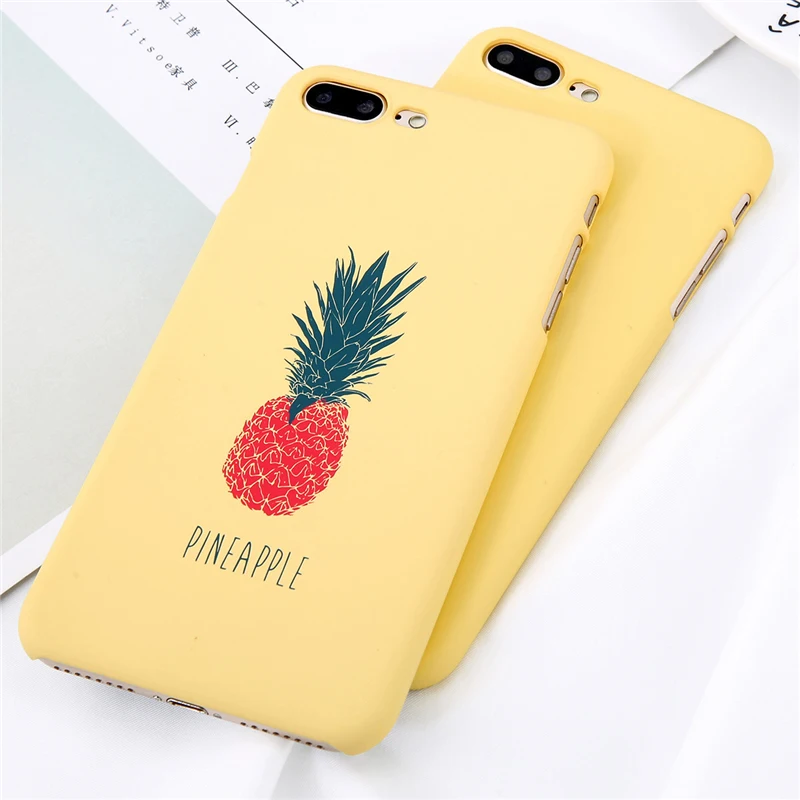 Moskado мультфильм ананас для iPhone 8 7 6s 5 5S SE чехол телефона ультра тонкий жесткий ПК