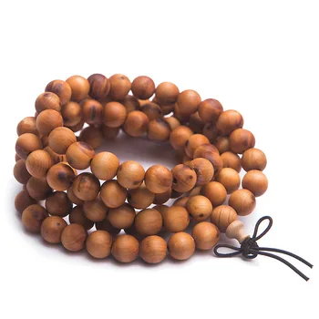 

9mm Natural Agilawood Aloeswood Round Beads Buddhism Bracelets Women Men 108 Prayer Bead Bless You Drop Shipping