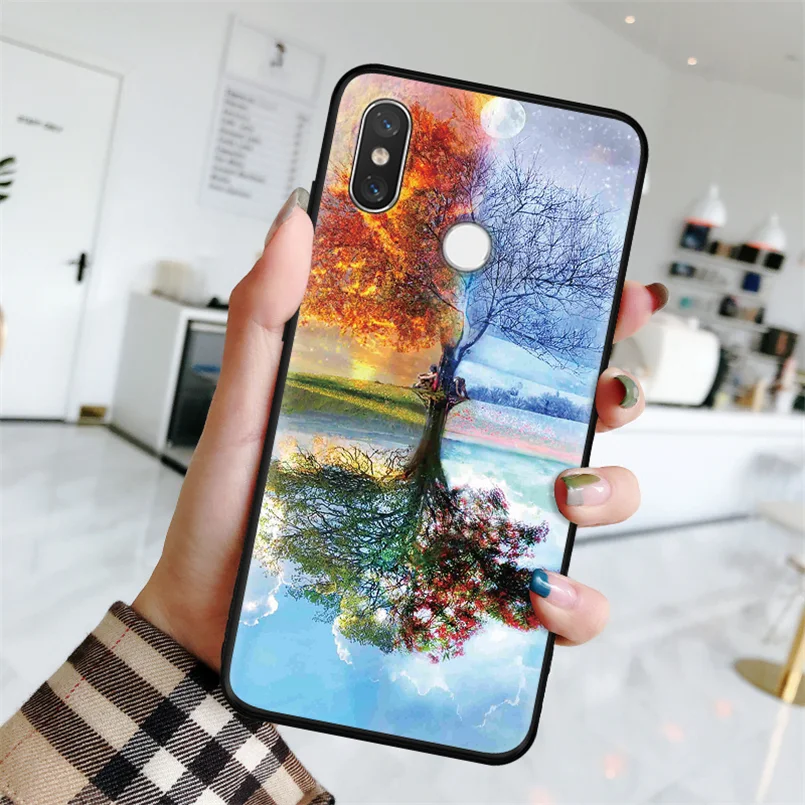 Цветок матовый чехол для спортивной камеры Xiao mi Red mi S2 3 4A 5 Plus 6A Note 3 4X5 5A 6 7 Pro для Xiaomi mi 9 A1 5X A2 6X8 Lite F1 Мягкий ТПУ чехол - Цвет: dyshu