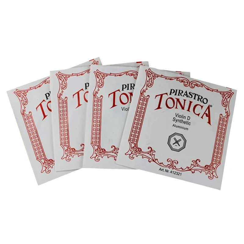 

High Quality 4 pcs/set Violin Strings German Pirastro Tonica Silver a, e, g, d, 1/4 1/2 3/4 4/4 Size Violino Strings