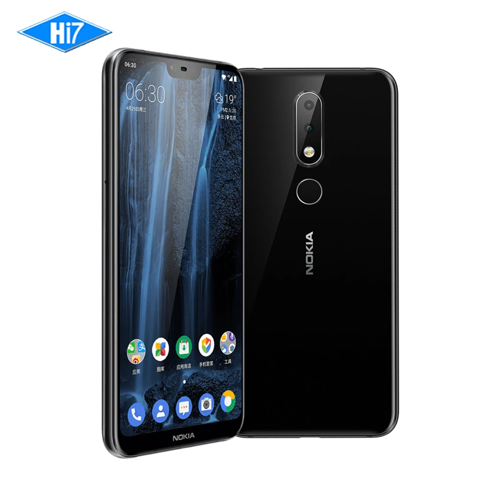 2018 Новый Nokia X6 6G Оперативная память 64G Встроенная память 3060 mAh 16.0MP Фронтальная камера Dual Sim Android отпечатков пальцев 5,8 "Восьмиядерный LTE