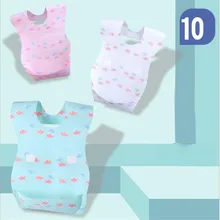 Удобный детский милый детский нагрудник Детский мягкий нетканый нагрудник одноразовый нагрудник одноразовые детские товары