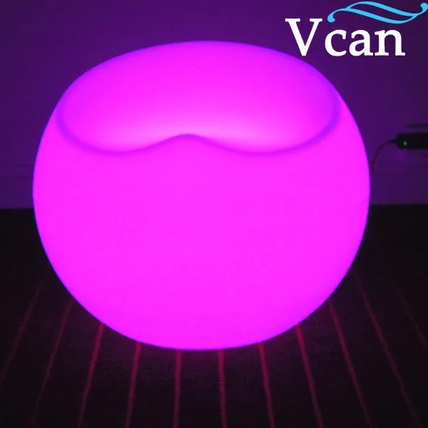

PE Plastic remote control colourful battery charging LED Bright bar Stool For Party Outdoor VC-S5647