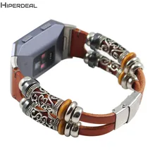 HIPERDEAL кожаный ремешок для Fitbit ионический ремешок Smartwatch 190 мм Замена вакуумная Кофеварка пряжка легко установить OC25A