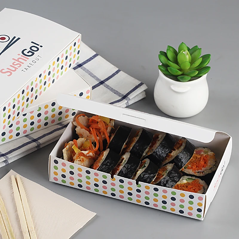 Корейская жареная курица упаковочные коробки одноразовая пища контейнеры фаст-фуд Ресторан чаша для суши упаковочные инструменты Рождественская бумажная коробка