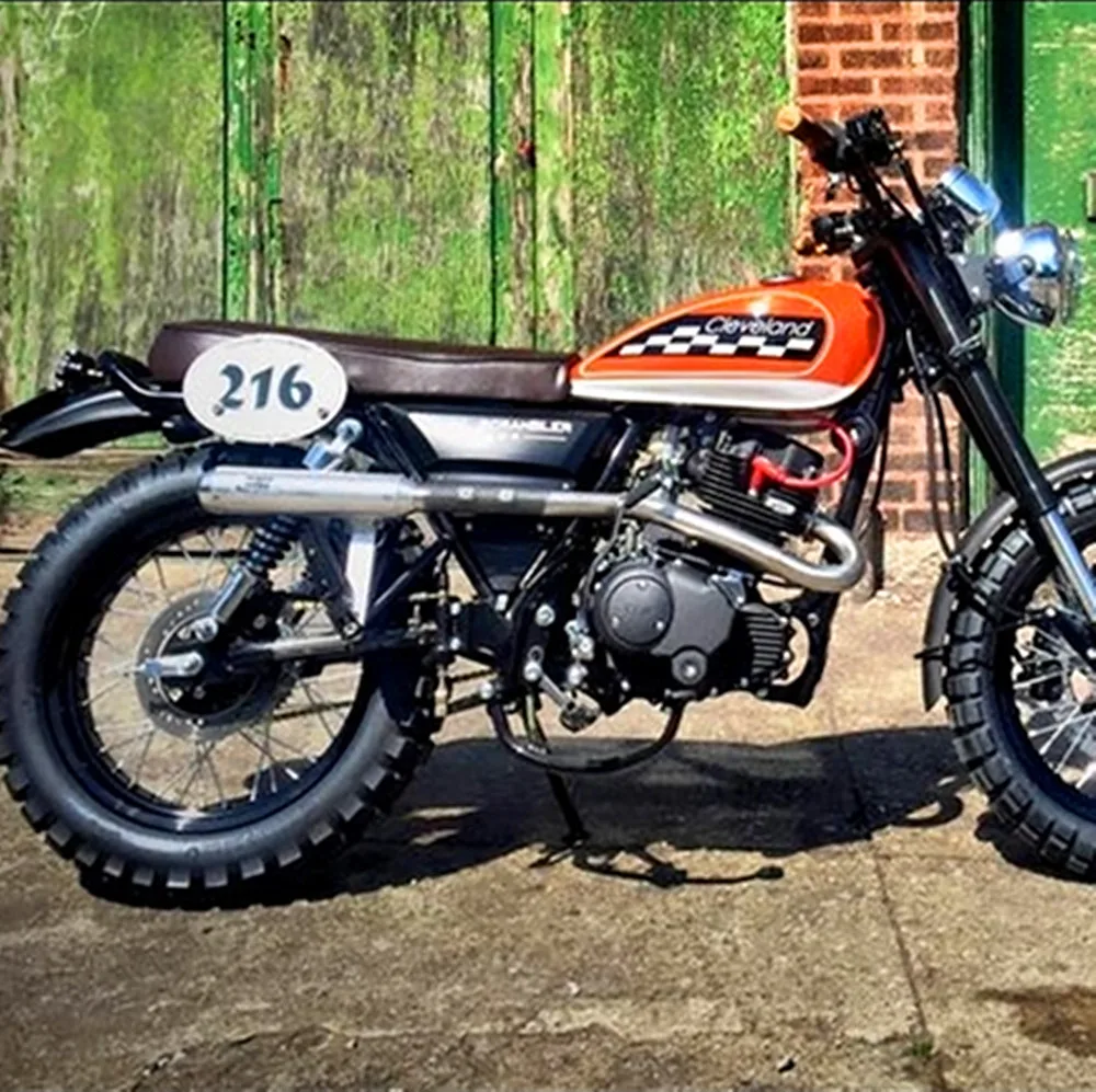 2 шт CAFE RACER Moto Tracker Scrambler табличка с номером № 2018 кофейный столик 2019|Накладки и