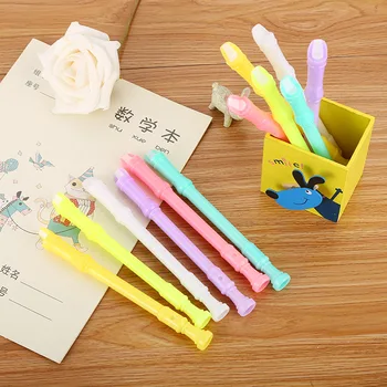 

36 PCs Creative Flute Modelling Neutral Pen Cute Cartoon Learning Stationery Water-based Signature Pen Wholesale Direct Sales