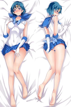 

Hot Anime Sailor Moon character sexy girl Mizuno Ami Sailor Mercury otaku Dakimakura throw pillow cover Hugging Body pillowcase