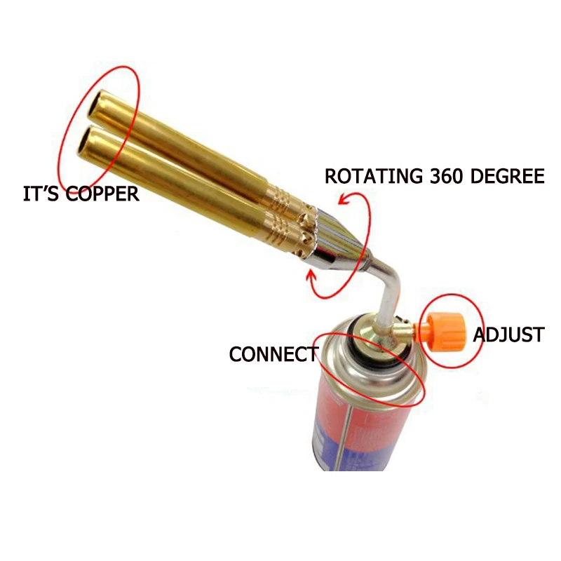 BEEMSK double pipe welding torch spray gun torch outdoor cassette gas