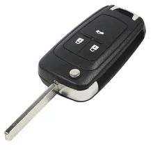 Flip Folding Key Shell for Chevrolet Cruze Remote Key Case Keyless Fob 3 Button Uncut HU100 Blade for Chevrolet LOGO included