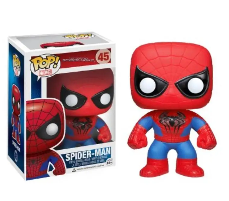 FUNKO POP Marvel Человек-паук Железный человек Тони Старк Коллекционная модель игрушки виниловые фигурки Детские игрушки для детей - Цвет: Box