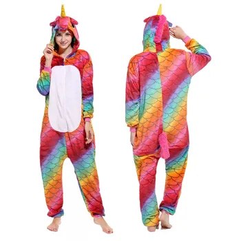 

2020 New Adult Women Pyjamas Unicorn Pajamas Animal Pajama Sets Pijamas Kigurumi Sleepwear Panda Koala Pikachu