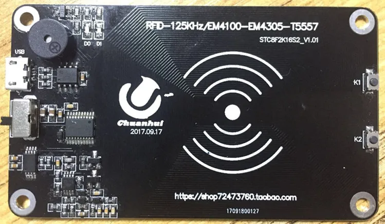 125K RFID T5557 5567 макетная плата для чтения и записи обучающая исходный код | Бытовая