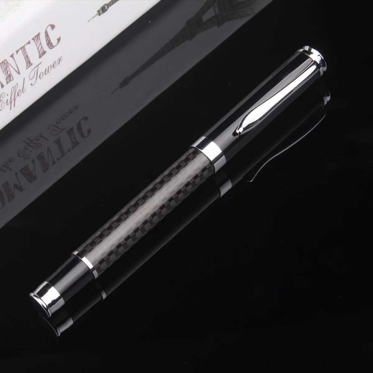 Новые гелевые ручки из углеродного волокна металлическая авторучка для подписи творческий рекламный подарок ручка бусины простая ручка