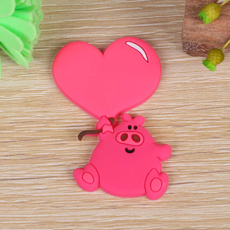 2PC Cute heart pig Fridge Magnets For Kids Decorative Refrigerator Cheap Small Magnetic Sticker On The | Дом и сад