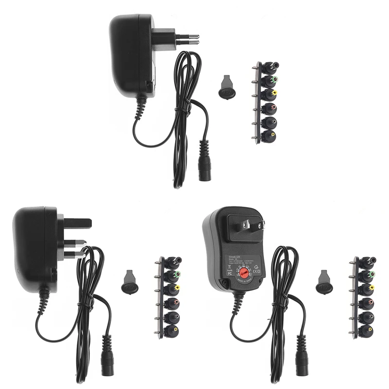 OOTDTY New 2019 3V-12V 12W Adjustable Adapter Universal Power Supply Transformer US UK EU Plug OOTDTY New 2019 3V-12V 12W Adjustable Adapter Universal Power Supply Transformer US UK EU Plug