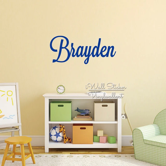 Custom Name Wall Sticker For Kids Room Baby Nursery Name Wall Decal