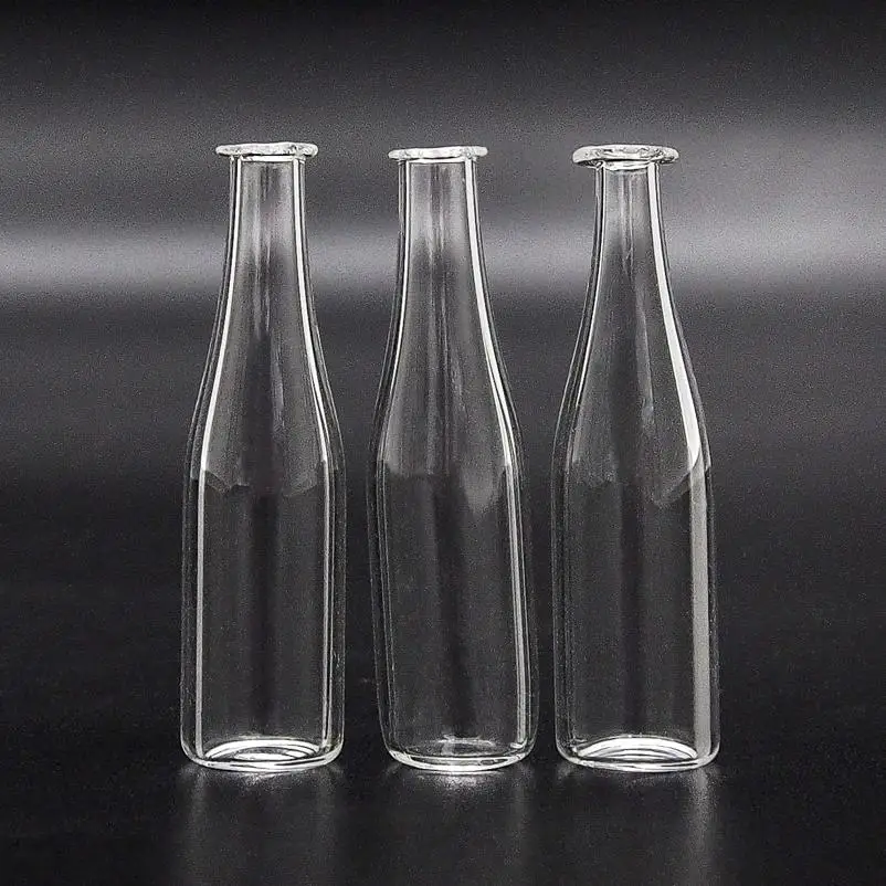 

Odoria 1:12 Miniature 3PCS Glass Milk Beverage Water Bottle Dollhouse Kitchen Accessories