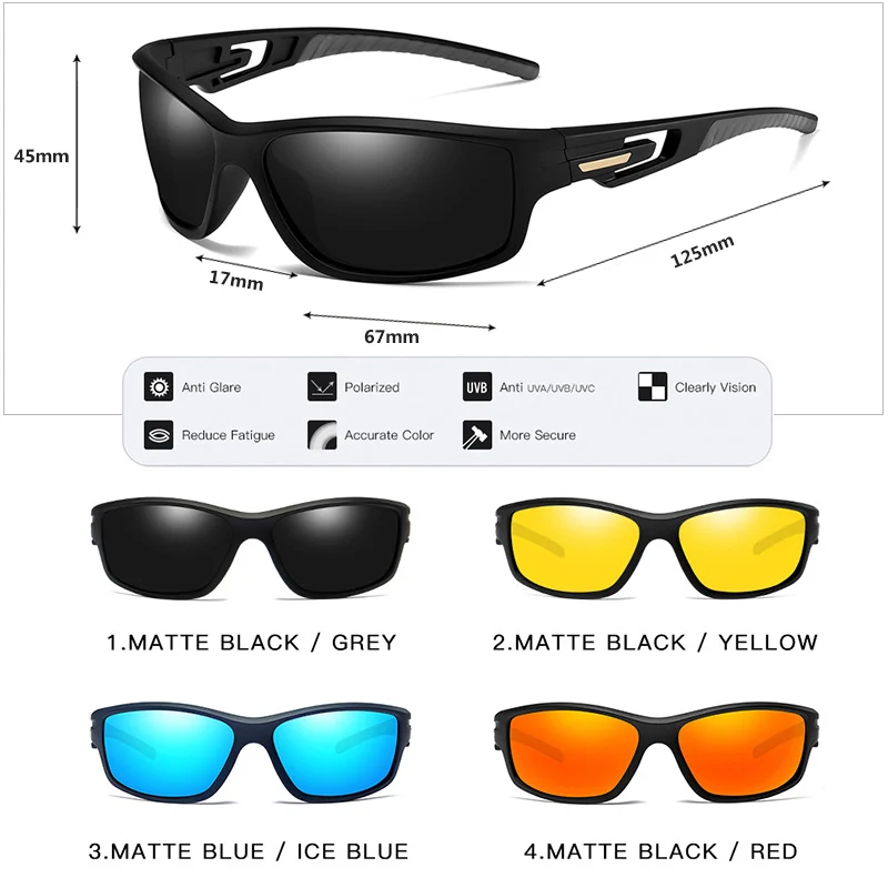 Top Brand Tactical TR90 Polarized Sunglasses Men Luxury Army Goggles Sports Vintage Driving Sun Glasses Male Shadow UV400