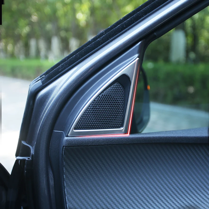 My-Good-Car-Stainless-steel-Inside-Door-Pillar-Audio-Speaker-Sound-Horn-Decor-Cover-Trim-Frame