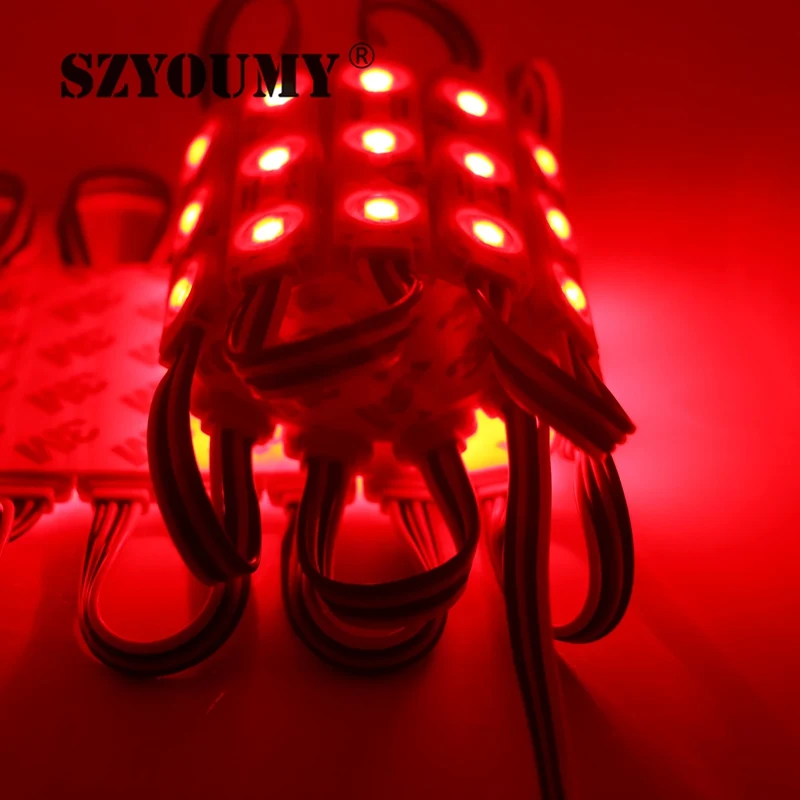 SZYOUMY 500/Lot Черный PCB DC12V RGB 5050 инъекции светодиодный модуль, реклама/Windows свет