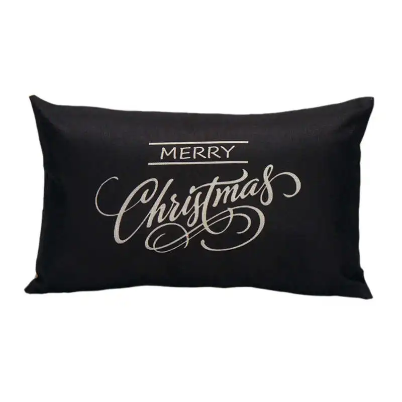 Rectangle Christmas Pillow Sofa Waist Throw Cushion Cover 30cm50cm Home Decor pillow covers decorative embroidered #2o18 (7)