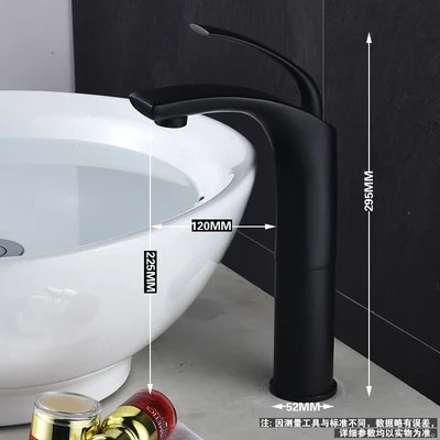 Смесители для ванной бассейна красный/черный/белая латунь кран раковина кран алмазный высокий смеситель кран одно отверстие на бортике горячей холодной Torneira - Цвет: style 7 black