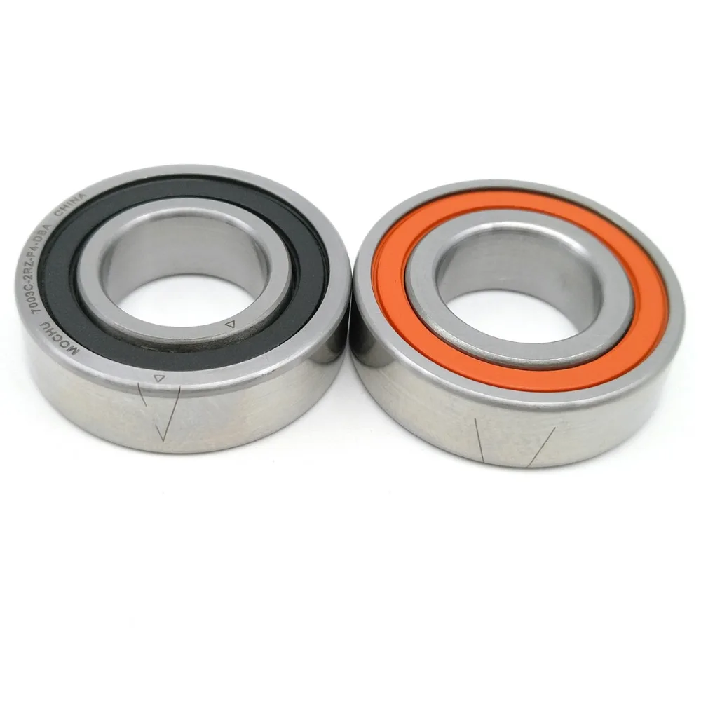 1 пара MOCHU 7003 7003C 2RZ P4 DBA 17x35x10 17x35x20 герметичные Угловые контактные подшипники