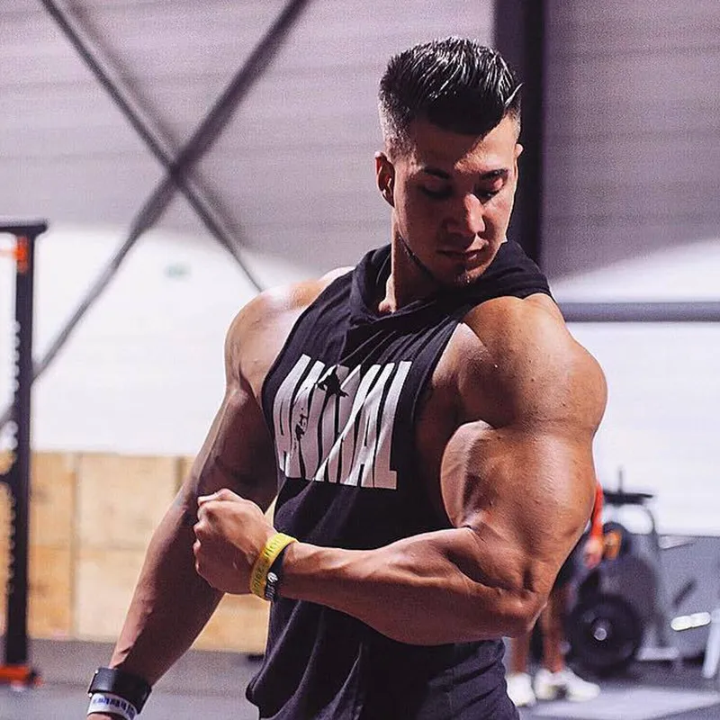 

ANIMAL Bodybuilding Stringer Tank Tops men Gyms Stringer Shirt Fitness Tank Top Men Gyms Clothing Cotton Vest hoodie