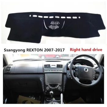 

TAIJS right hand drive car dashboard protective cover for Ssangyong Rexton 2007-2017 Fashion Auto dashboard mat for Rexton