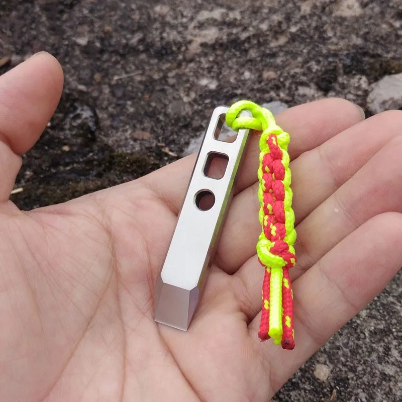 

Titanium Alloy TC4 Crowbar EDC Tool Hex Wrench Key Chain Pendant EDC Tools